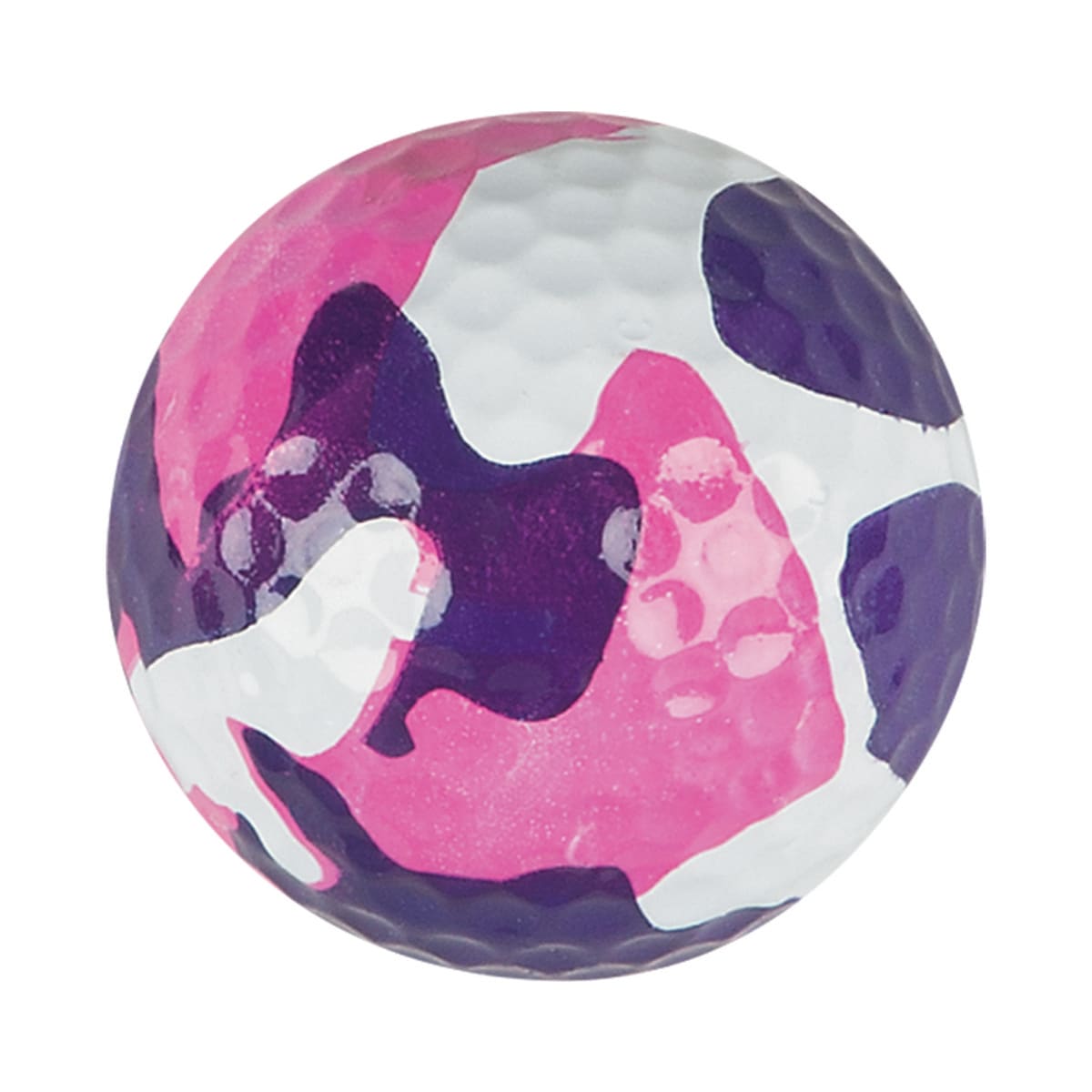 pink camouflage golf ball