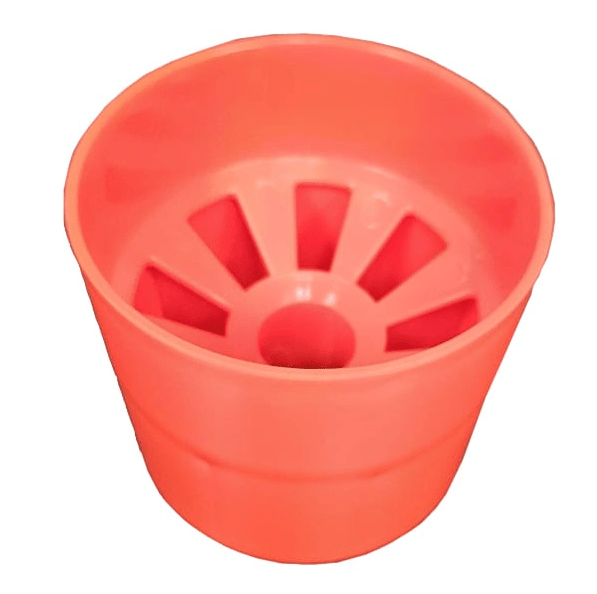 4" orange black light cup