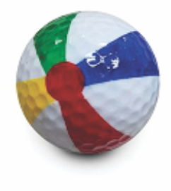 BEACH BALL NOVELTY GOLF BALL 