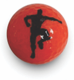 orange best friends golf ball