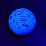 BLACK LIGHT MUSIC NOTES GOLF BALL