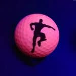 BLACK LIGHT BEST FRIENDS GOLF BALL