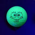 BLACK LIGHT SPONGEY GOLF BALL