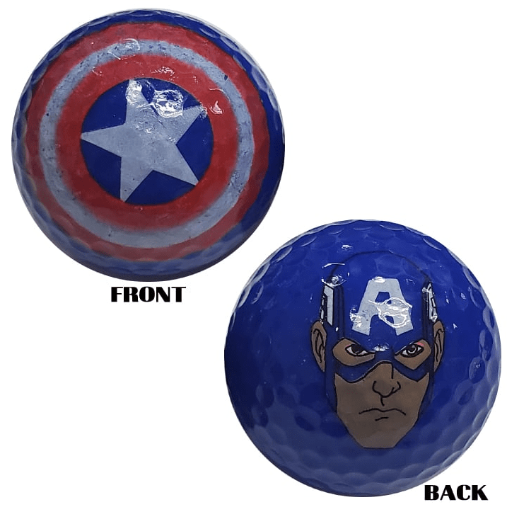 CAPTAIN AMERICA GOLF BALL