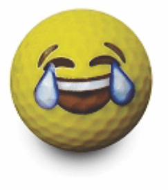 emoji smiley tears novelty golf ball