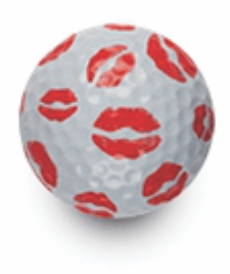 lips golf ball kisses novelty